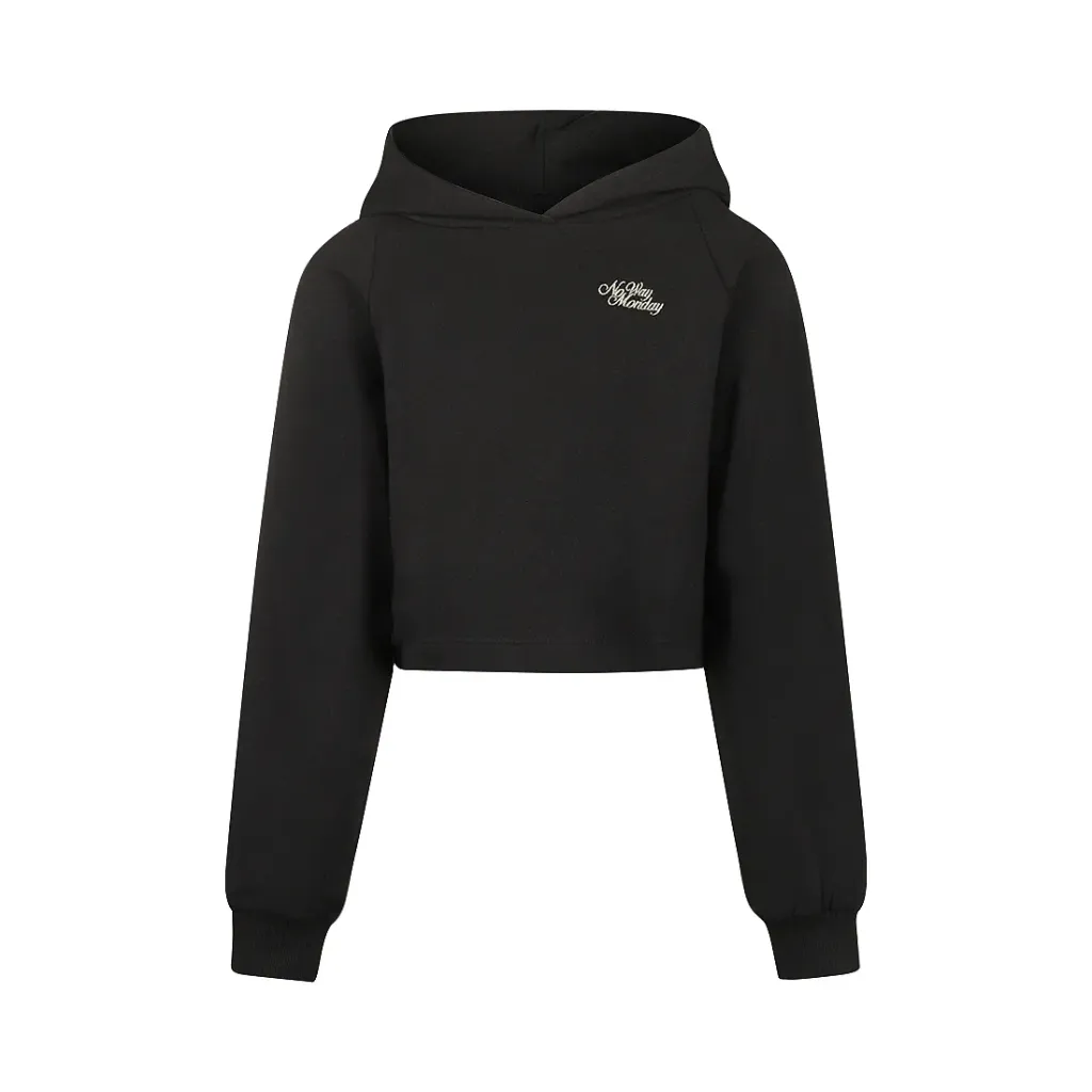 Hoodie Meisjes zwart M60002-1 Now Way Monday